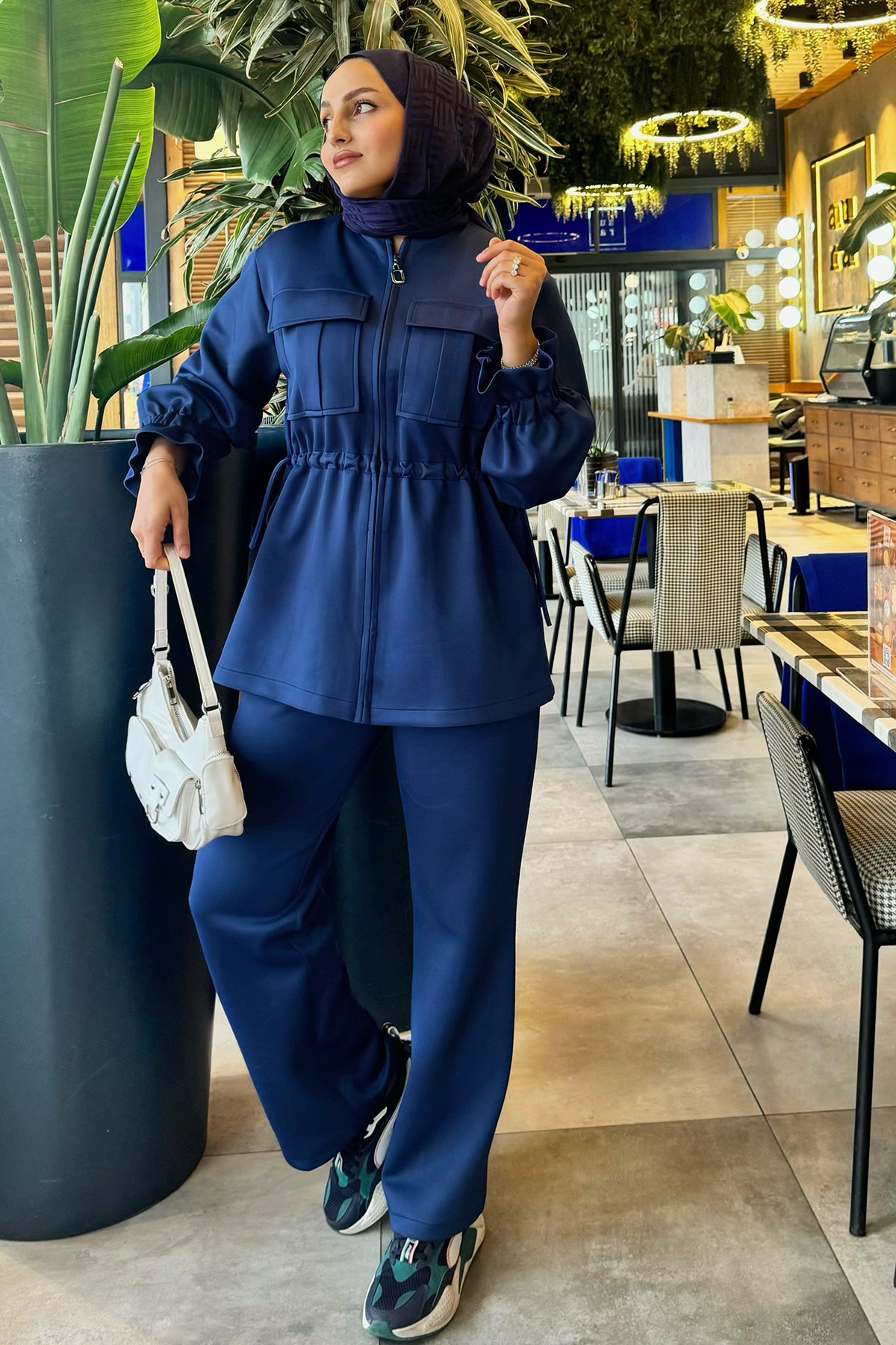 Belden Bağlamalı Scuba Takım Lacivert