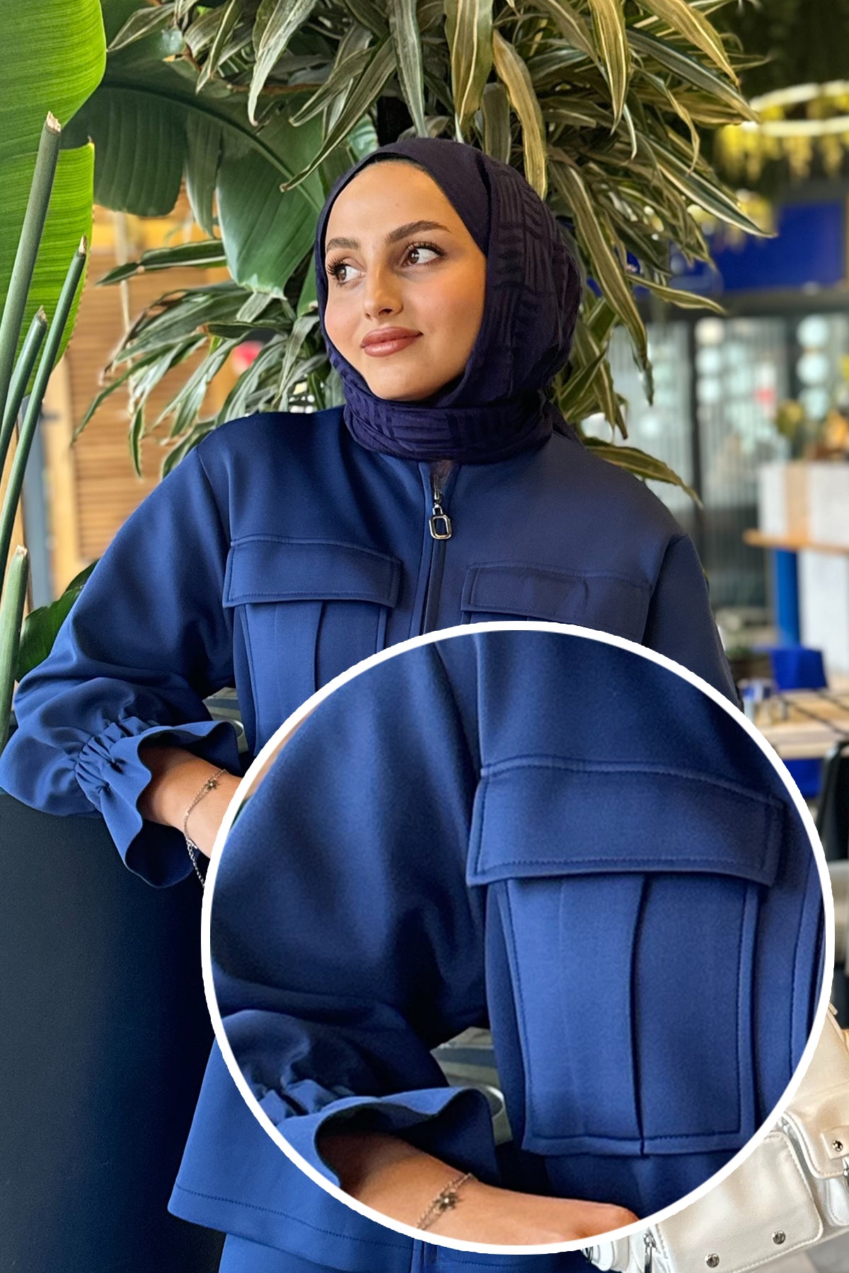 Belden Bağlamalı Scuba Takım Lacivert