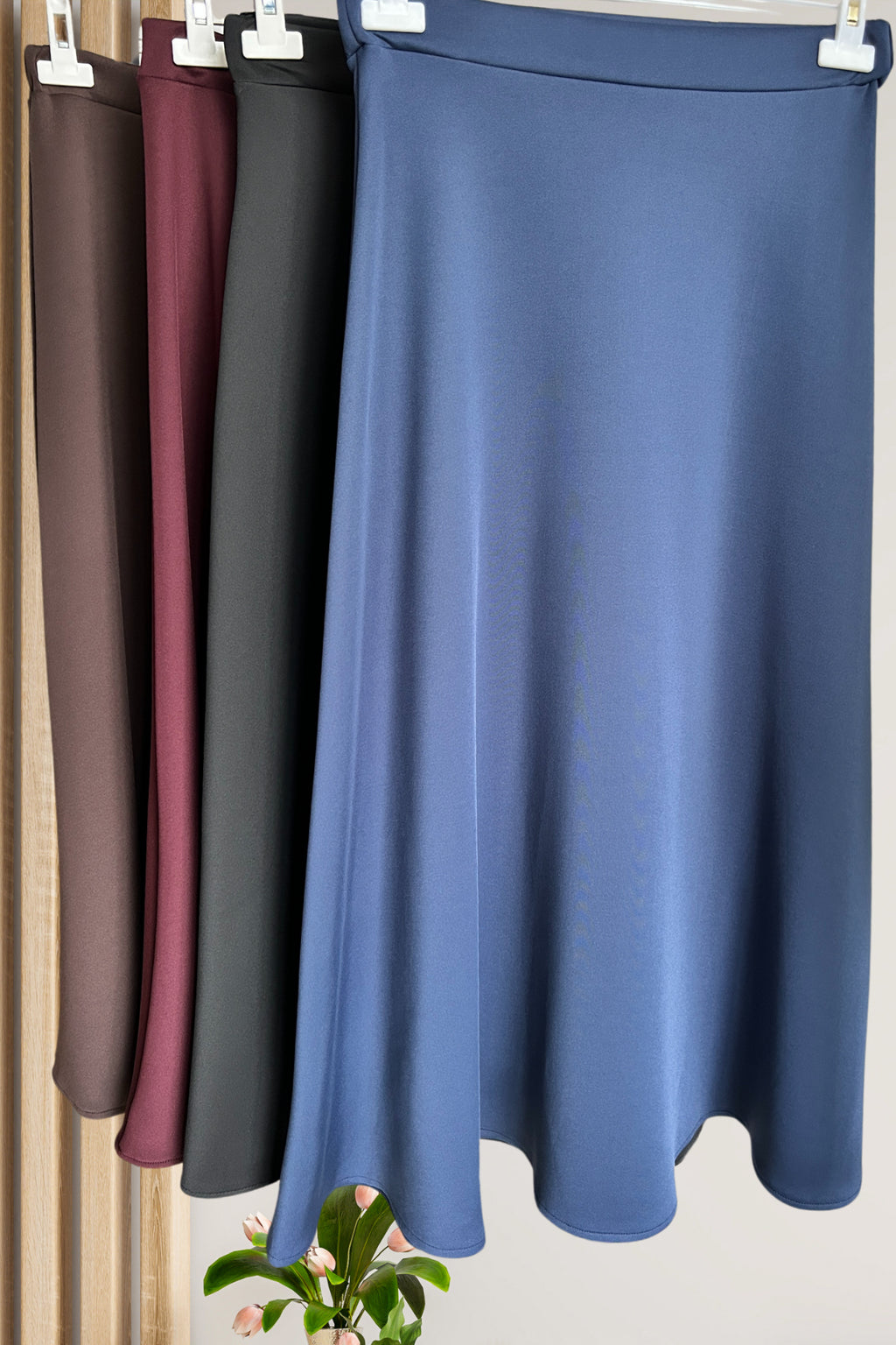 Beli Lastikli Scuba Kloş Etek Lacivert