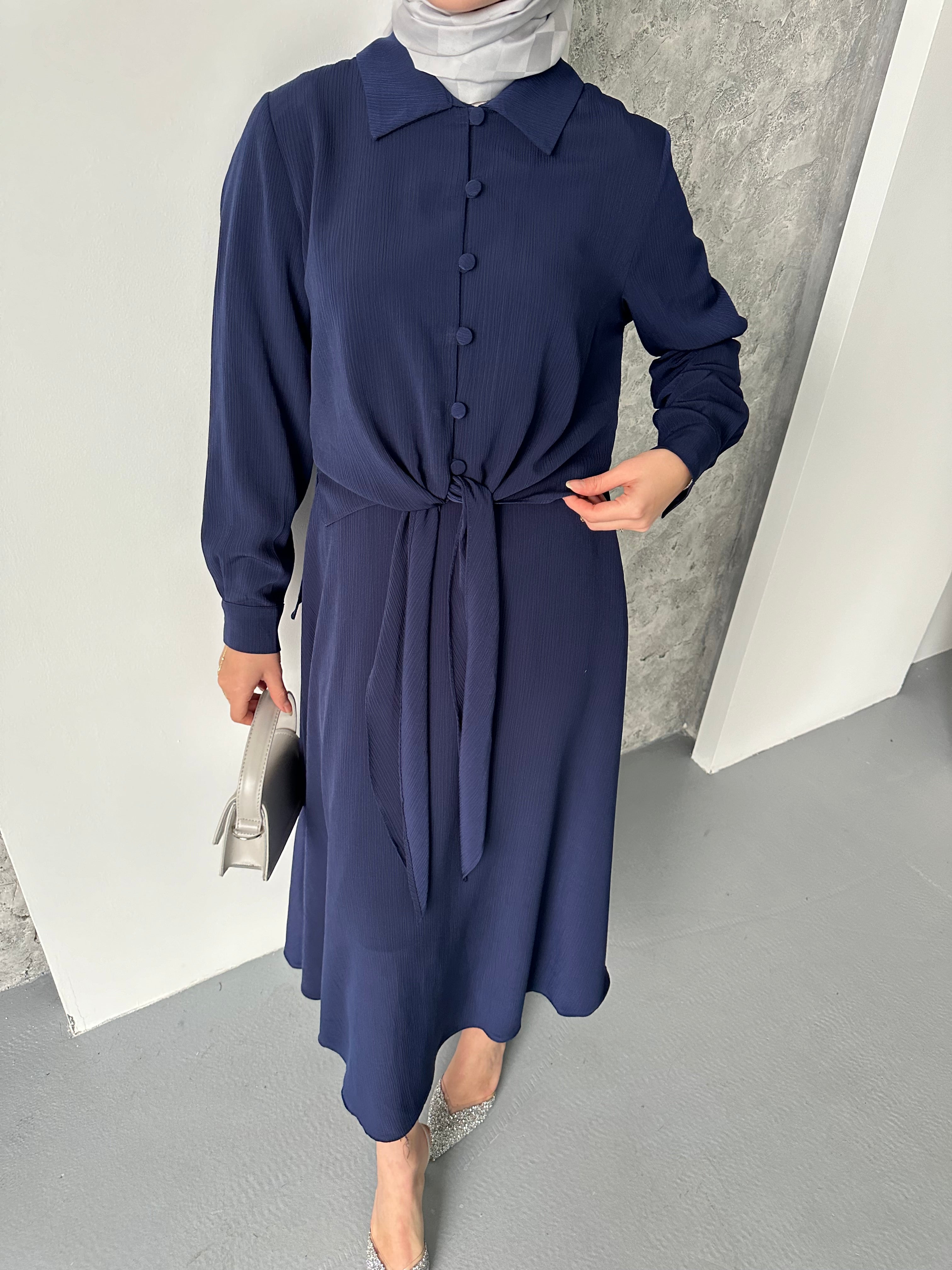 Melis İtalyan Krep İkili Takım - Lacivert