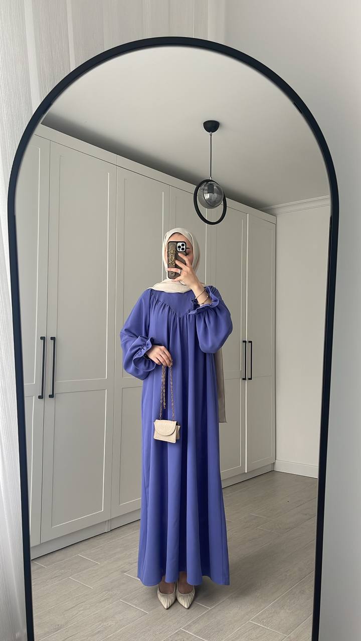 Kuşaklı Elbise Lila