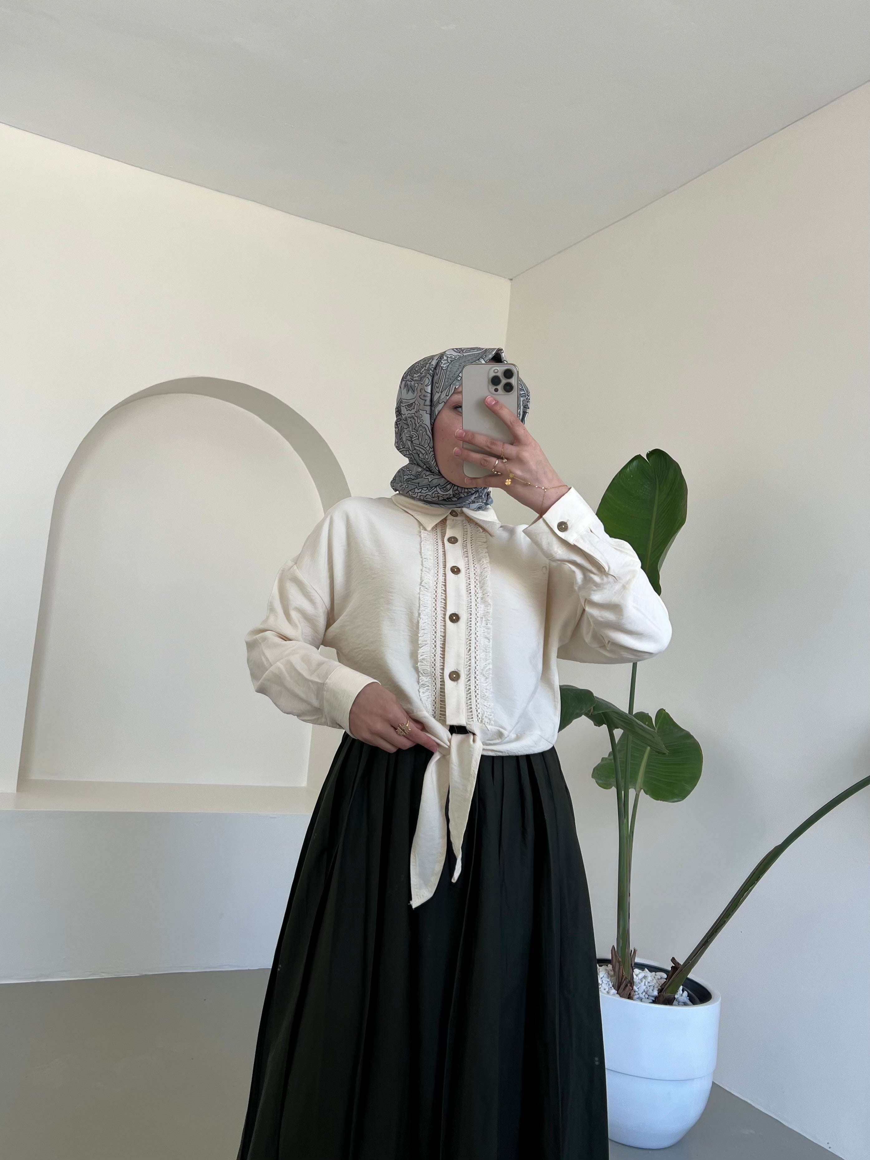 Lilyum Etek ve Gömlek İkili Takım