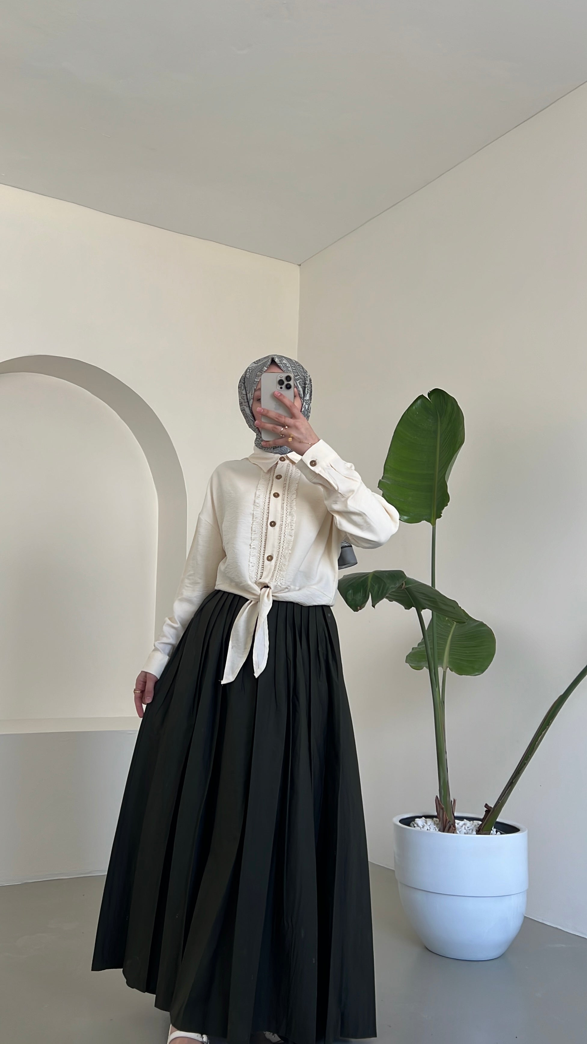 Lilyum Etek ve Gömlek İkili Takım