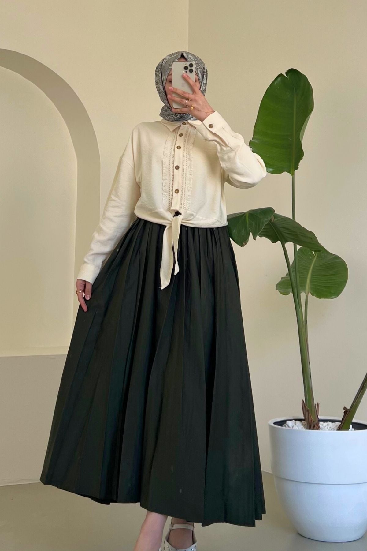 Vera Paraşüt Etek - Haki