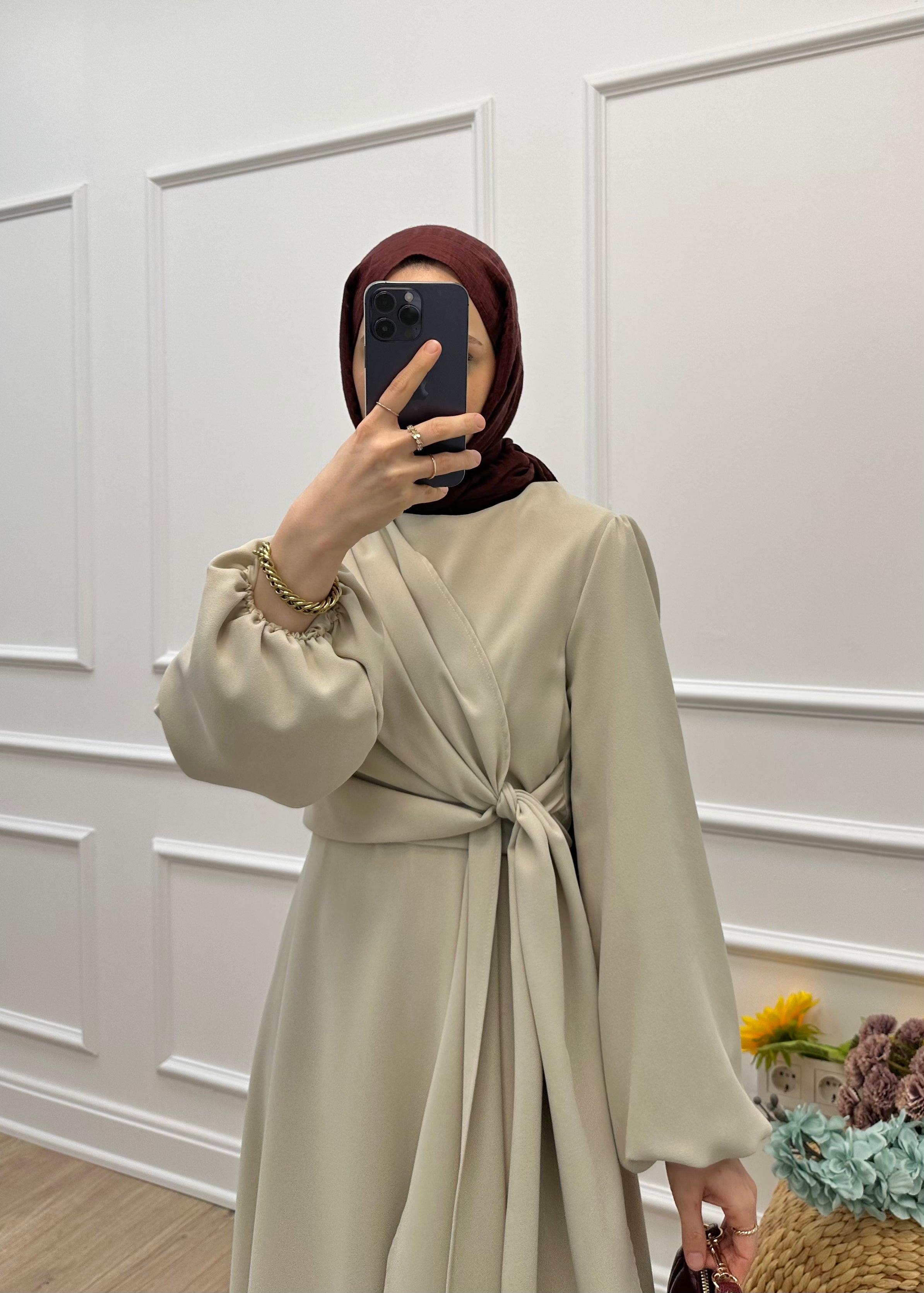 Nova Elbise - Taş Rengi