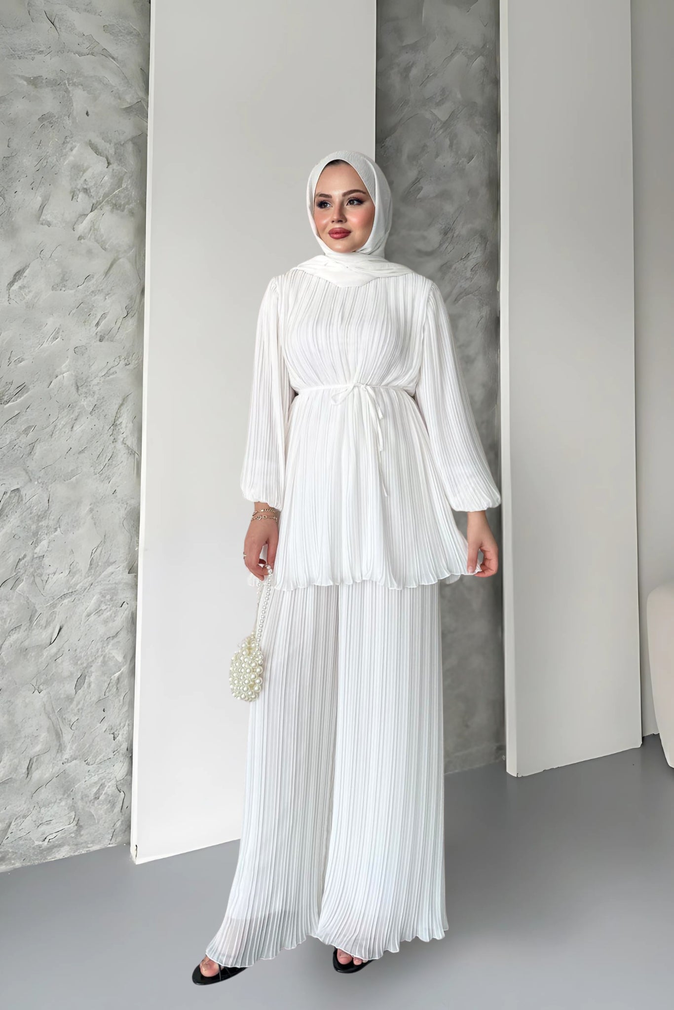 Tuana Piliseli Takım - Beyaz