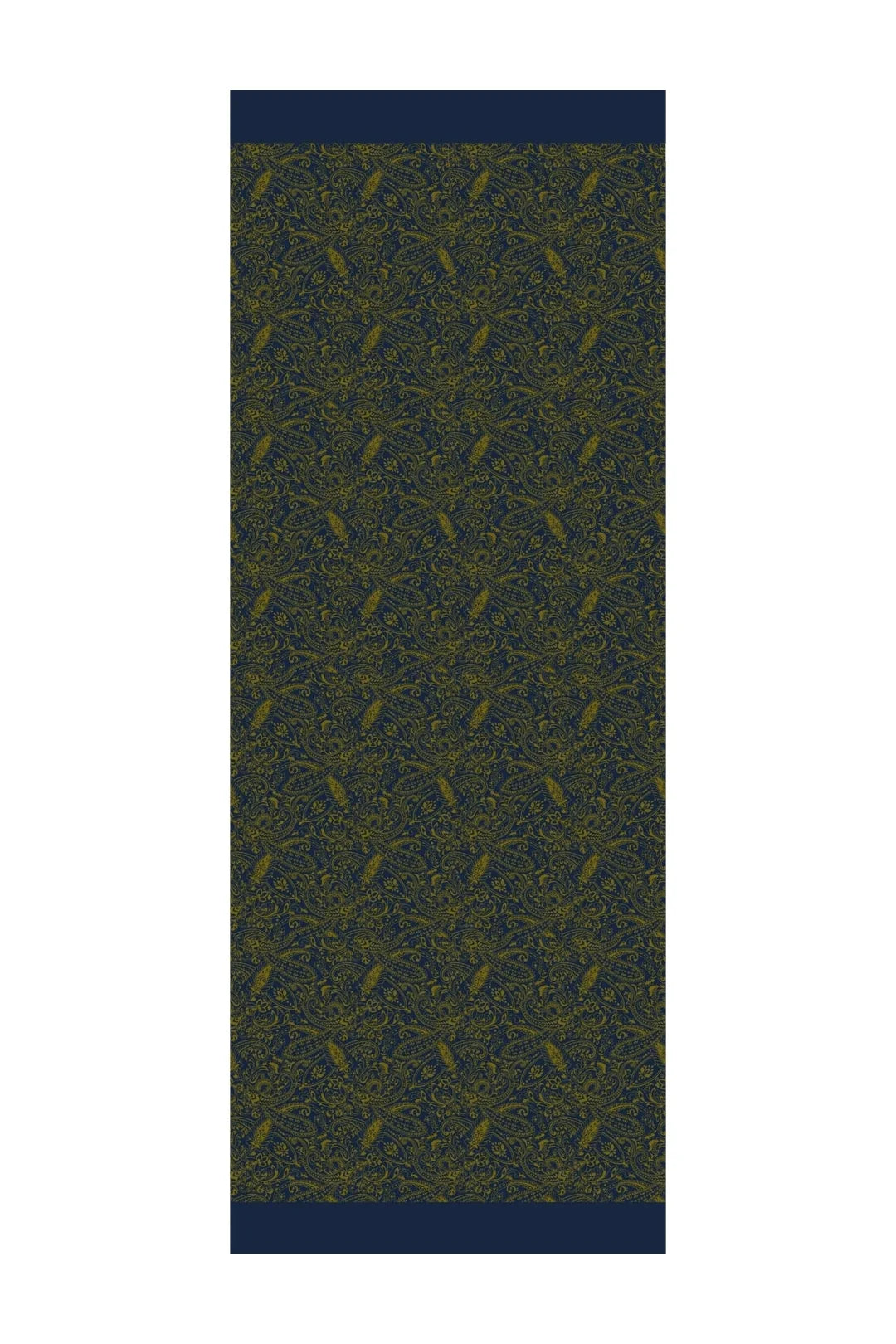 Velora Desen Çift Taraflı Şal Lacivert - Yağ Yeşili