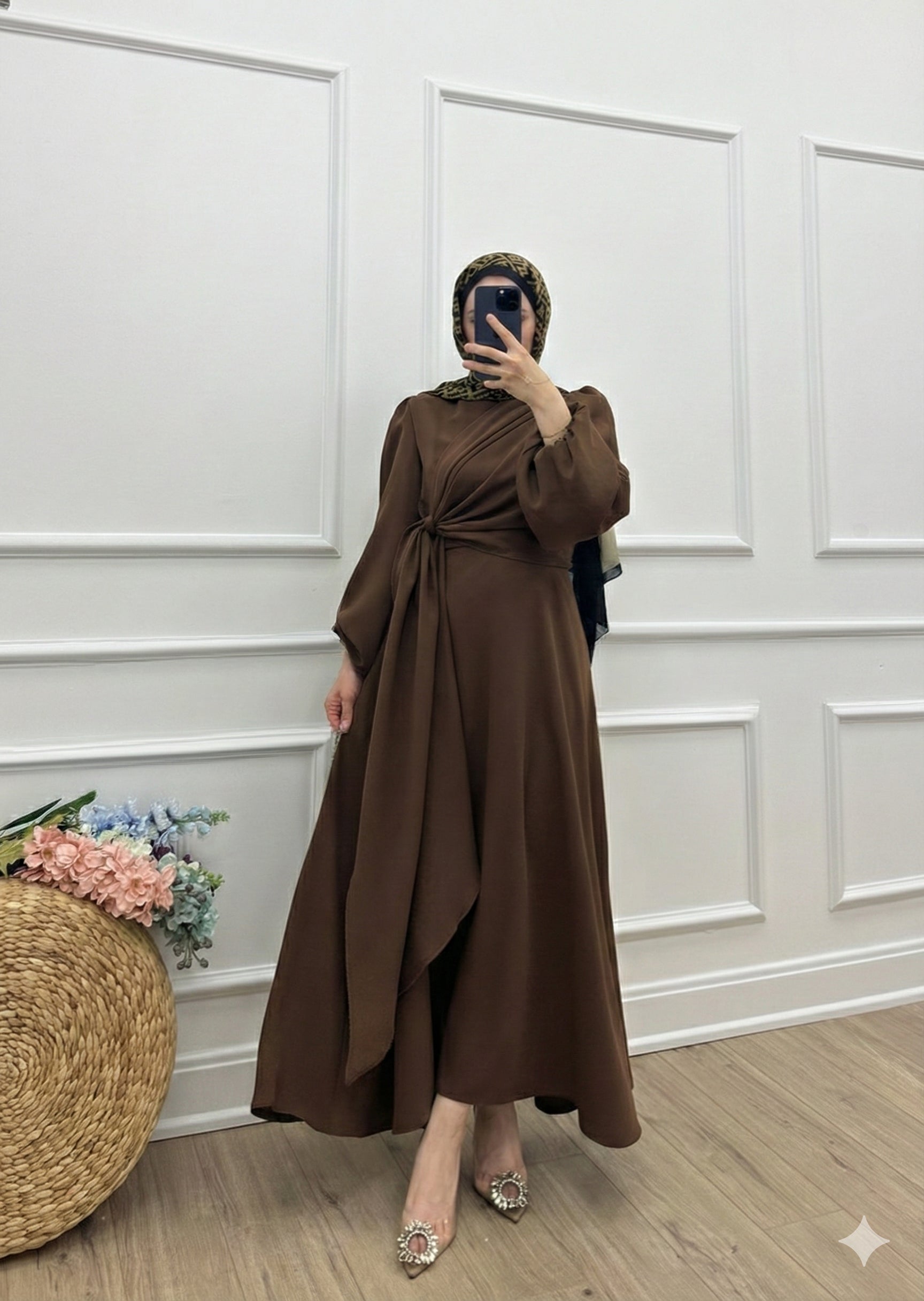 Nova Elbise - Kahverengi