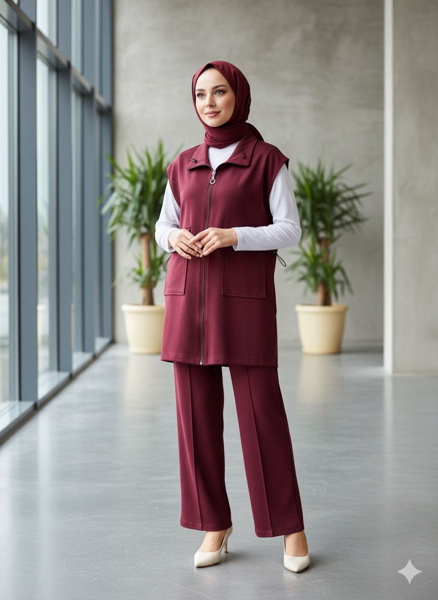 Nevra Oysho İkili Takım - Bordo