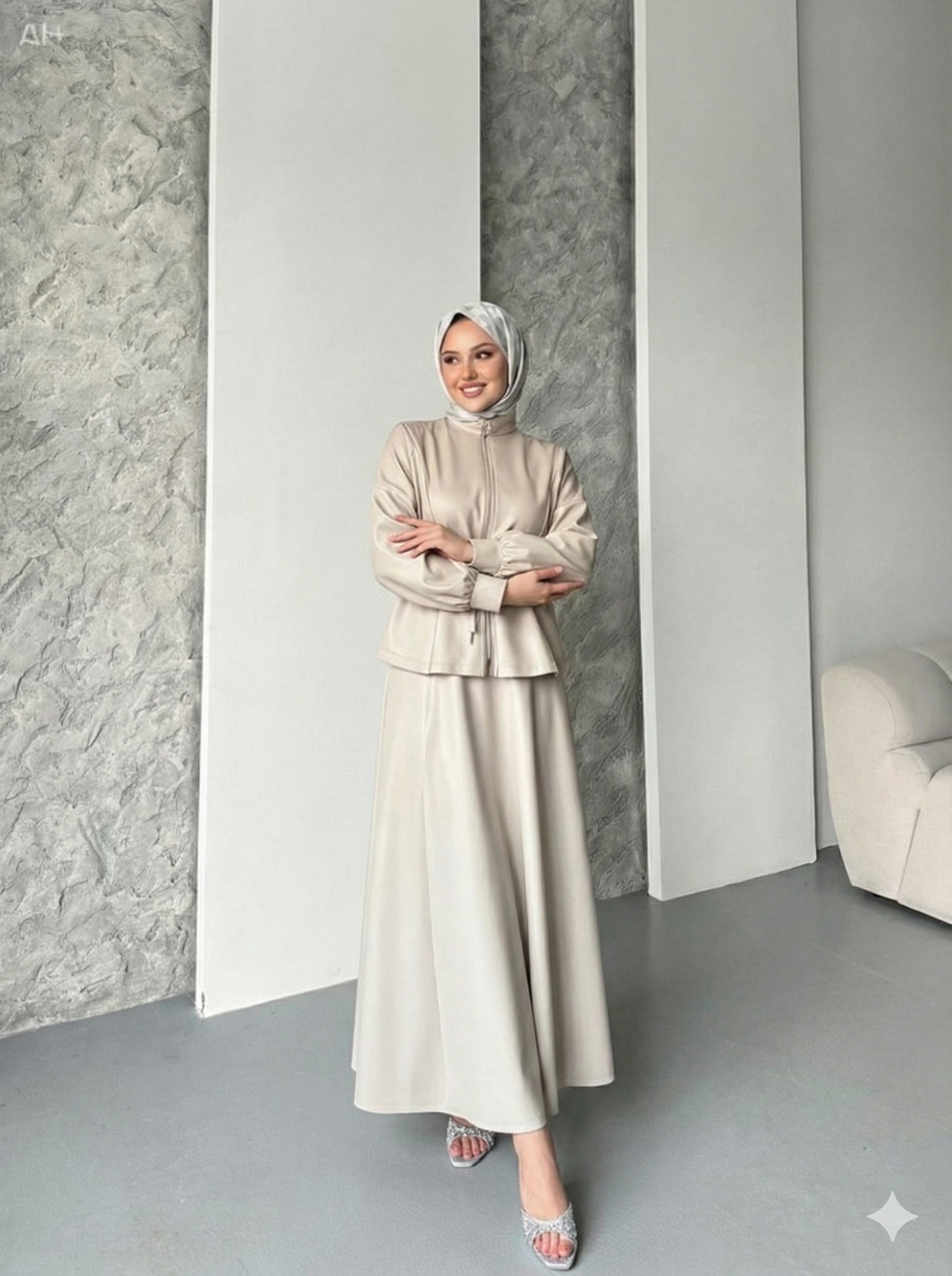 Bel Büzgülü Etekli Scuba Takım Taş