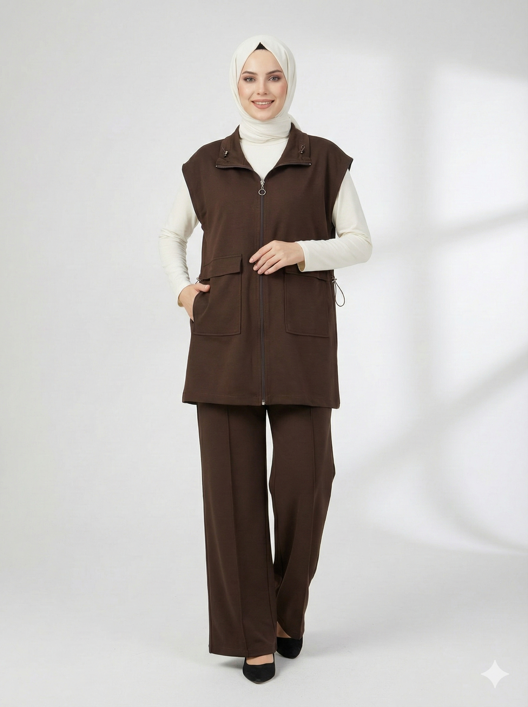 Nevra Oysho İkili Takım - Kahverengi